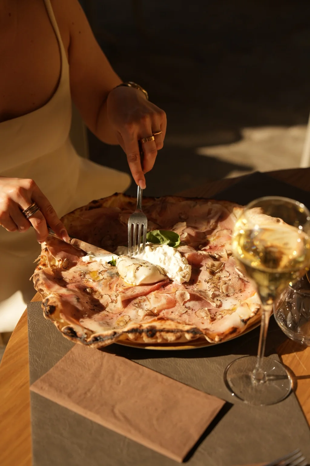 Pizza con pomodorini